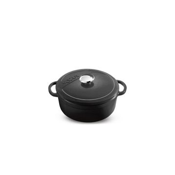 Voeux Kitchenware Elegance Siyah Derin 20 cm Döküm Tencere