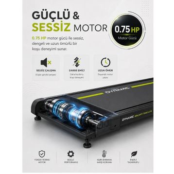 Voit Dynamic Walkfit T500 Lite Katlanabilir Yürüyüş ve Koşu Bandı
