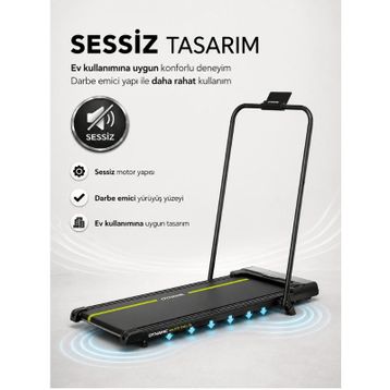 Voit Dynamic Walkfit T500 Lite Katlanabilir Yürüyüş ve Koşu Bandı