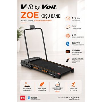 Voit Vfit By Zoe Otomatik Eğimli Koşu Bandı