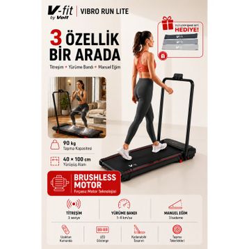 Voit Vibro Run Lite Titreşim Modlu Katlanabilir Koşu Bandı