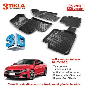 Volkswagen Arteon 3D Havuzlu Paspas