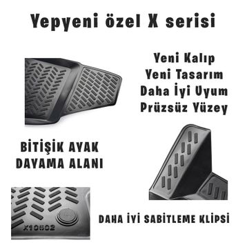 Volkswagen Caddy 2013 Model 3D Havuzlu Paspas