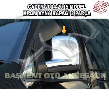 Volkswagen Caddy 2015 Abs 2 Parça Krom Ayna Kapağı