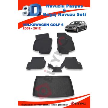 Volkswagen Golf 6 2009-2012 Bagaj Havuzu