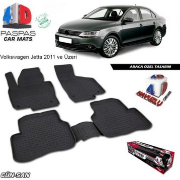 Volkswagen Jetta 2011 Sonrası 4D Havuzlu Paspas