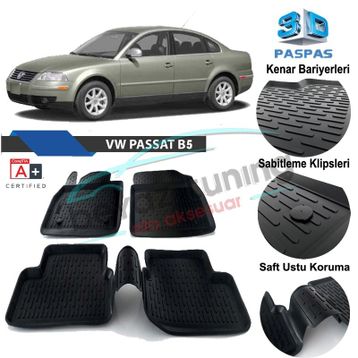 Volkswagen Passat B5 3D Havuzlu Paspas