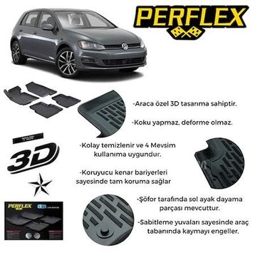 Volkswagen Passat B6 B7 3D Havuzlu Paspas