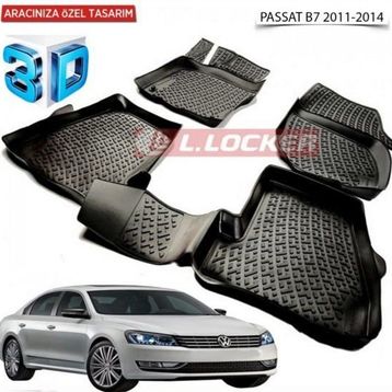 Volkswagen Passat B7 2011-2014 3D Havuzlu Paspas