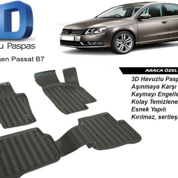 Volkswagen Passat B7 2015 3D Havuzlu Paspas