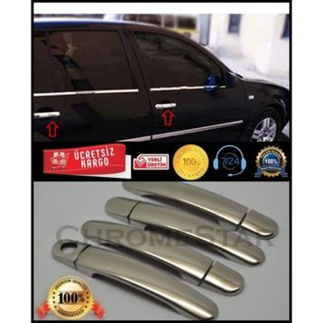 Volkswagen Polo Tk 2005 2009 Paslanmaz Çelik 4 Kapı Krom Kapı Kolu