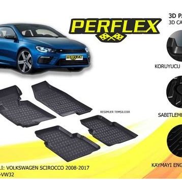 Volkswagen Scirocco 3D Havuzlu Paspas