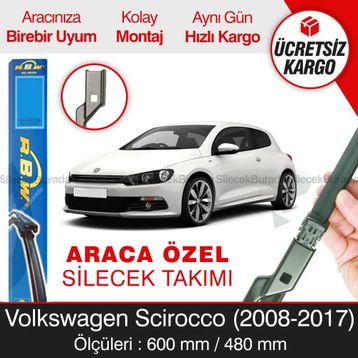 Volkswagen Scirocco RBW 2008-2017 Muz Silecek Takımı