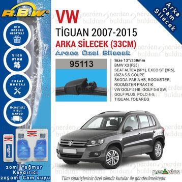 Volkswagen Tiguan 2007 2015 Arka Silecek