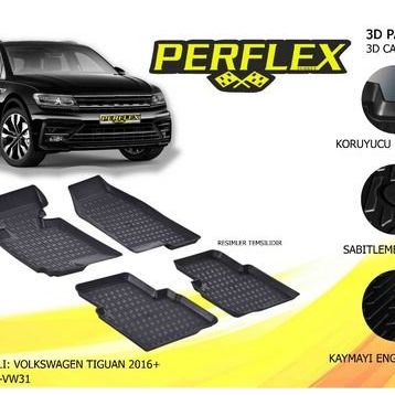 Volkswagen Tiguan 3D Havuzlu Paspas