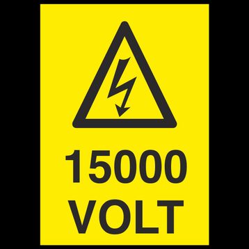 Volt 15000 İş Güvenliği Levhası