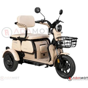 Volta Apec APM2 Krem 3 Tekerlekli Elektrikli Motosiklet
