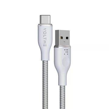 Voltme C2044 Powerlink Rugg 60W 1M 3A -Gri USB to Type-C Şarj Kablosu