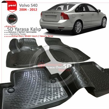 Volvo S40 2004-2012 3D Havuzlu Paspas