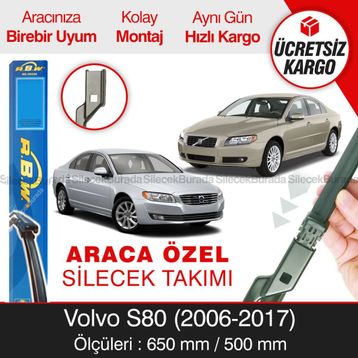 Volvo S80 2006-2017 Muz Silecek Takımı