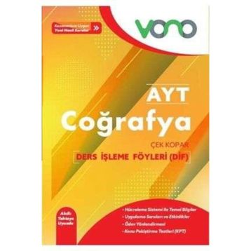 Vono Ayt Coğrafya Ders İşleme Föyleri Palme Yayıncılık