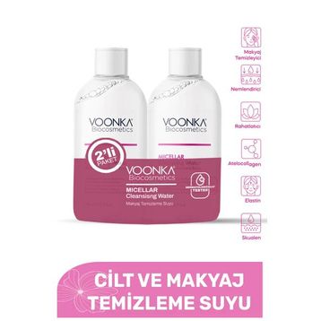 Voonka 500 ML Biocosmetics Atelocollagen Cilt ve Makyaj Temizleme Suyu
