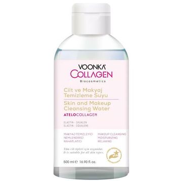 Voonka 500 ML Biocosmetics Atelocollagen Cilt ve Makyaj Temizleme Suyu
