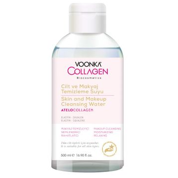 Voonka 500 ML Biocosmetics Atelocollagen Cilt ve Makyaj Temizleme Suyu