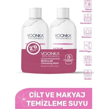 Voonka 500 ML Biocosmetics Atelocollagen Cilt ve Makyaj Temizleme Suyu