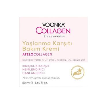 Voonka 8683655089068 Biocosmetics 50 ml Yaşlanma Karşıtı Bakım Kremi