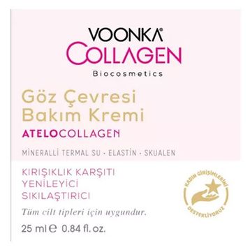Voonka Collagen 25 ml Göz Çevresi Bakım Kremi