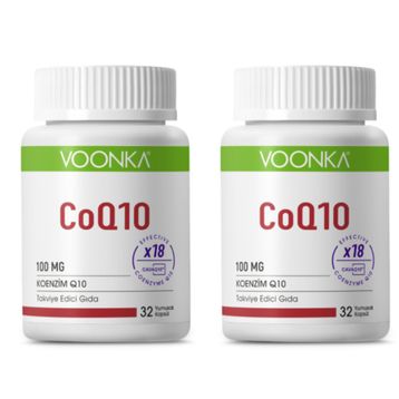 Voonka CoQ10 100 mg Koenzim 2x32 Kapsül