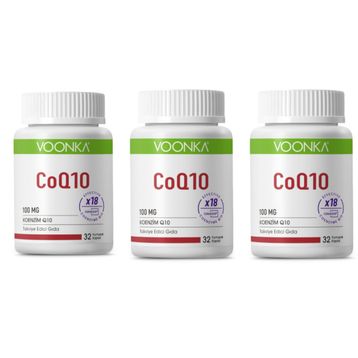 Voonka CoQ10 100 mg Koenzim 3x32 Kapsül