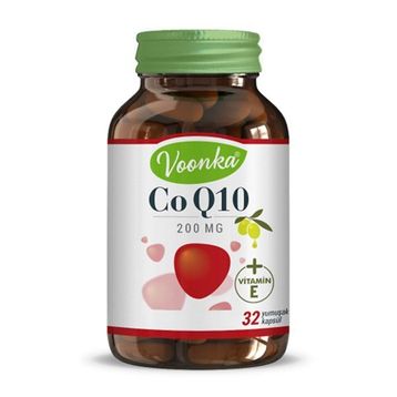Voonka CoQ10 200 mg Vitamin E 30 Kapsül