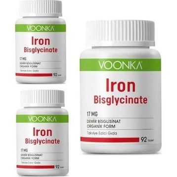 Voonka Iron Bisglycinate Demir 17 mg 92 Tablet