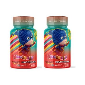 Voonka Kids Maşa ile Koca Ayı Multivitamin 2x62 Çiğneme Tableti