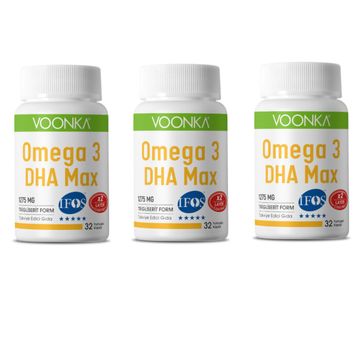 Voonka Omega-3 DHA Max 1275 mg 3x32 Kapsül