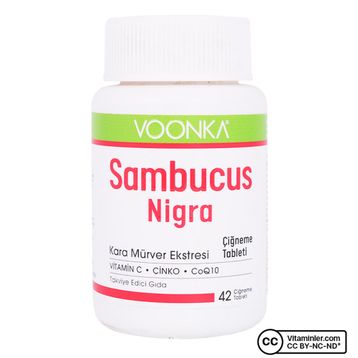 Voonka Sambucus Nigra 42 Çiğneme Tableti