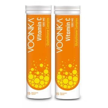 Voonka Vitamin C Glutathione Complex 15 Efervesan Tablet