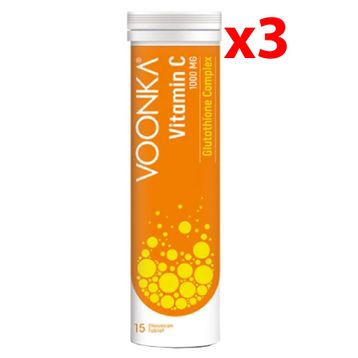 Voonka Vitamin C Glutathione Complex 15 Efervesan Tablet