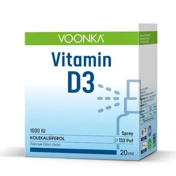 Voonka Vitamin D3 1000 IU 20 ml Sprey