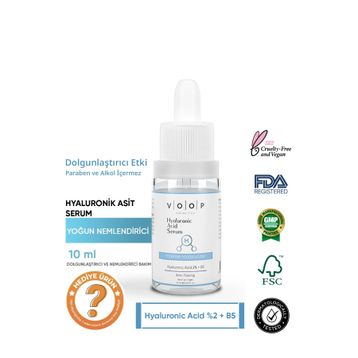 Voop Hyaluronik Asit +B5 Yoğun Nemlendirici 10 ml Cilt Bakım Serumu
