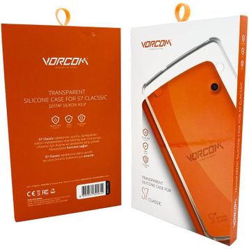 Vorcom S7 Classic 7 inç Şeffaf Dayanıklı Silikon Tablet Kılıfı