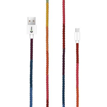 Vorson CC-003 Handmade Rainbow Micro Android 100 cm Şarj ve Data Kablosu