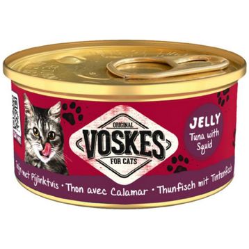 Voskes 85 GR Ton Balıklı ve Kalamarlı Kedi Konservesi