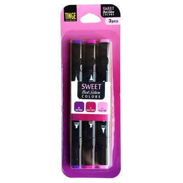Vox Art MSW3 3'lü Tinge Çift Uçlu Sweet Marker Seti