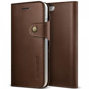 Vrs Design iPhone 8-7 Native Diary Dark Brown Kılıf