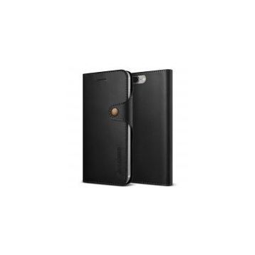Vrs Design iPhone 8 Plus 7 Plus Black Native Diary Series Deri Kılıf