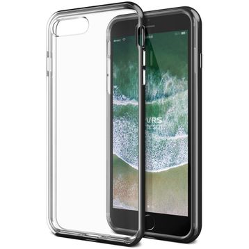 Vrs Design iPhone 8 Plus 7 Plus Metallic Black New Crystal Bumper Kılıf