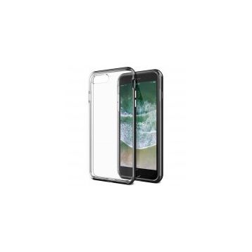Vrs Design iPhone 8 Plus 7 Plus Metallic Black New Crystal Bumper Kılıf